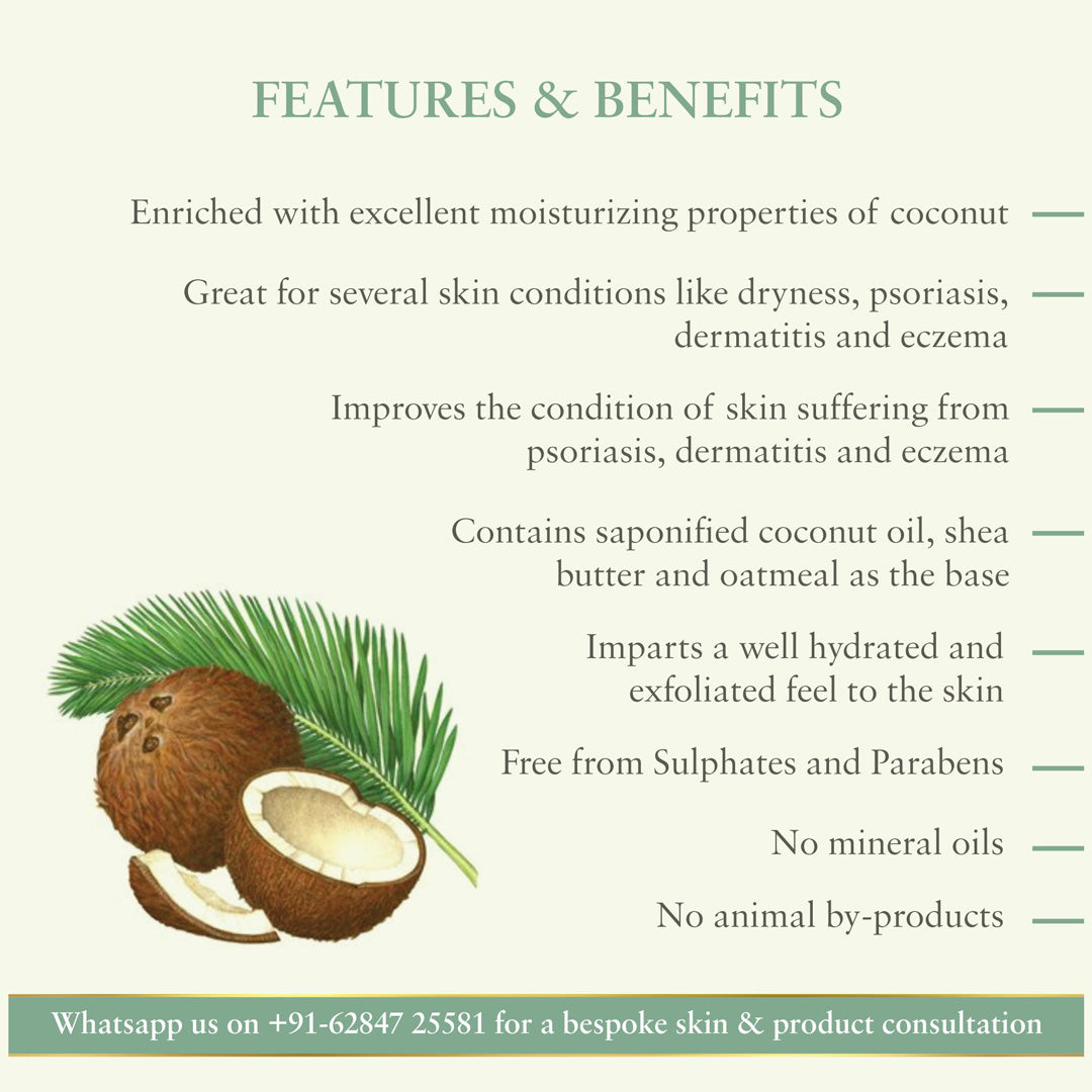 Vanity Wagon | Buy Just Herbs Kerala Coconut Handmade Bathing Bar