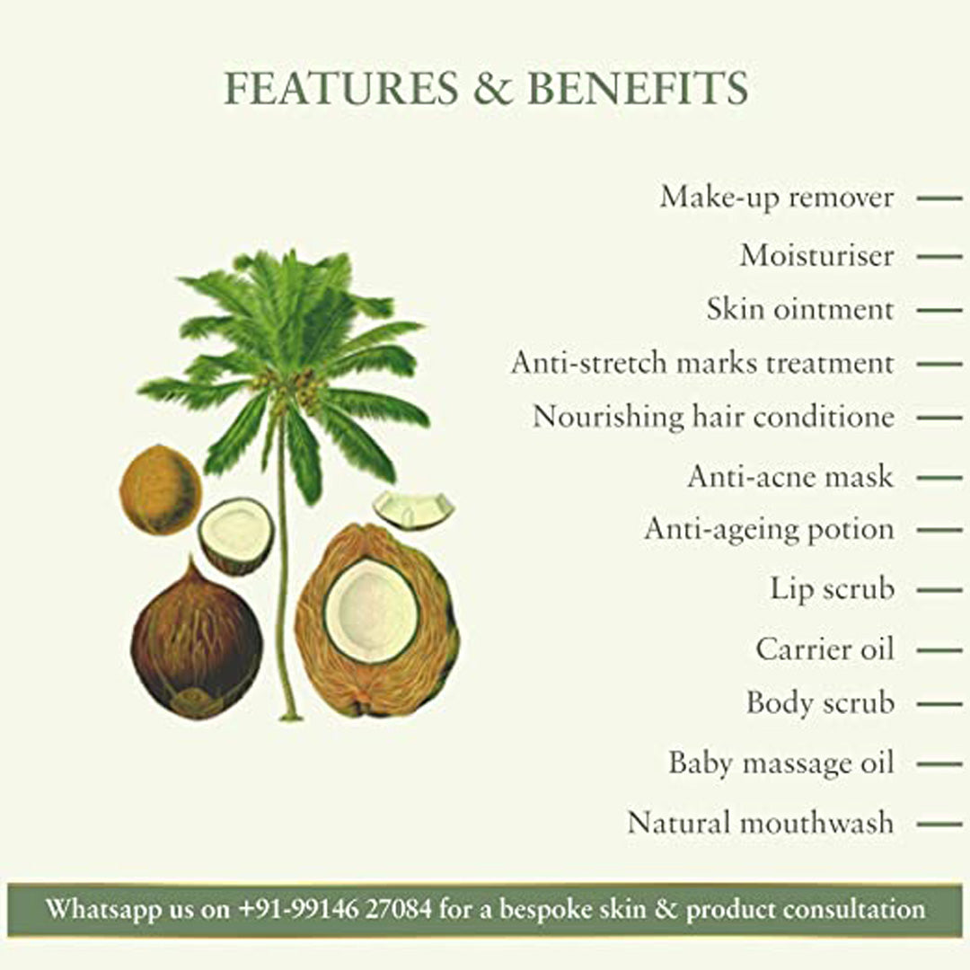 Vanity Wagon | Buy Just Herbs Unprocessed Extra Virgin Coconut Oil