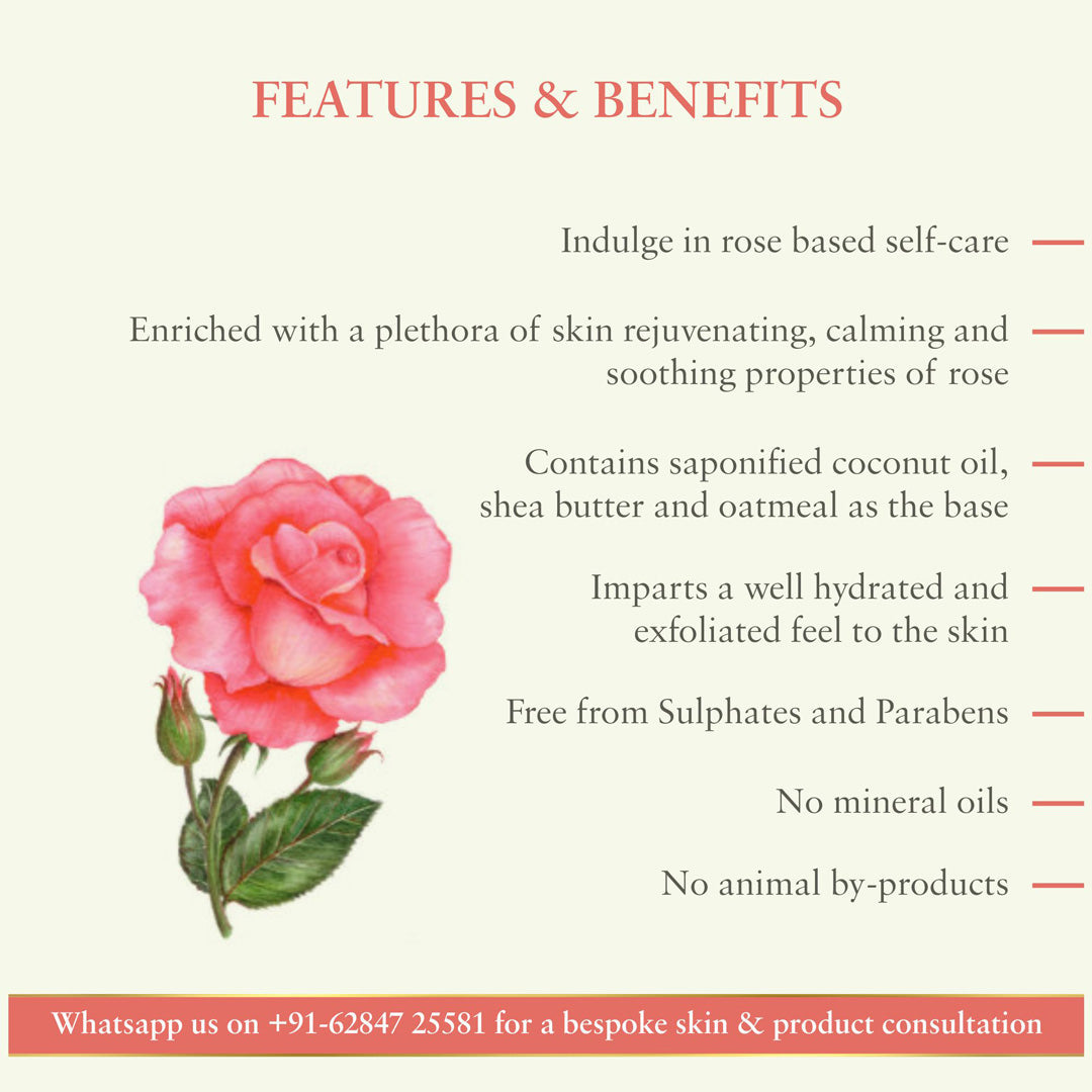 Vanity Wagon | Buy Just Herbs Wild Indian Rose Handmade Bathing Bar
