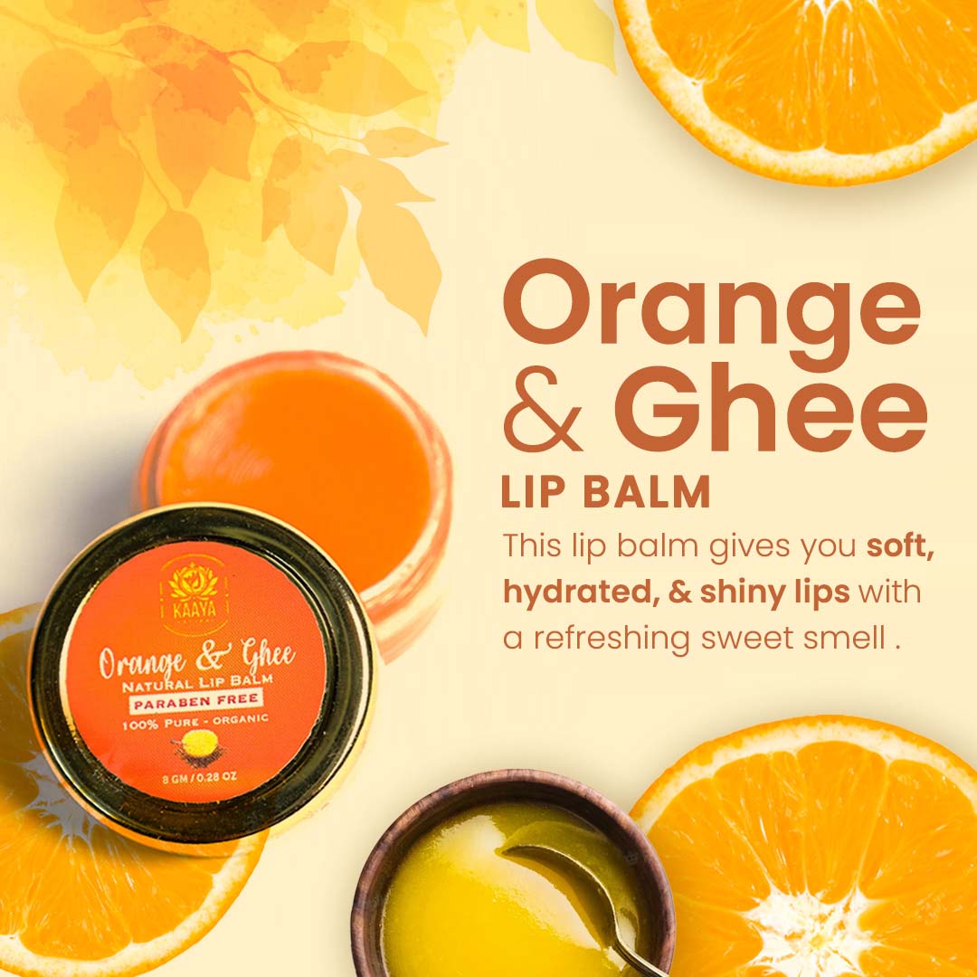 Vanity Wagon | Buy Kaaya Natural Orange & Ghee Lip Balm