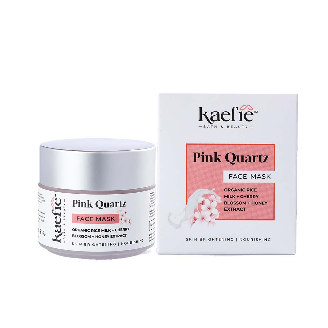 Vanity Wagon | Buy Kaefie Beauty Pink Quartz Face Mask with Organic Rice Milk & Cherry Blossom