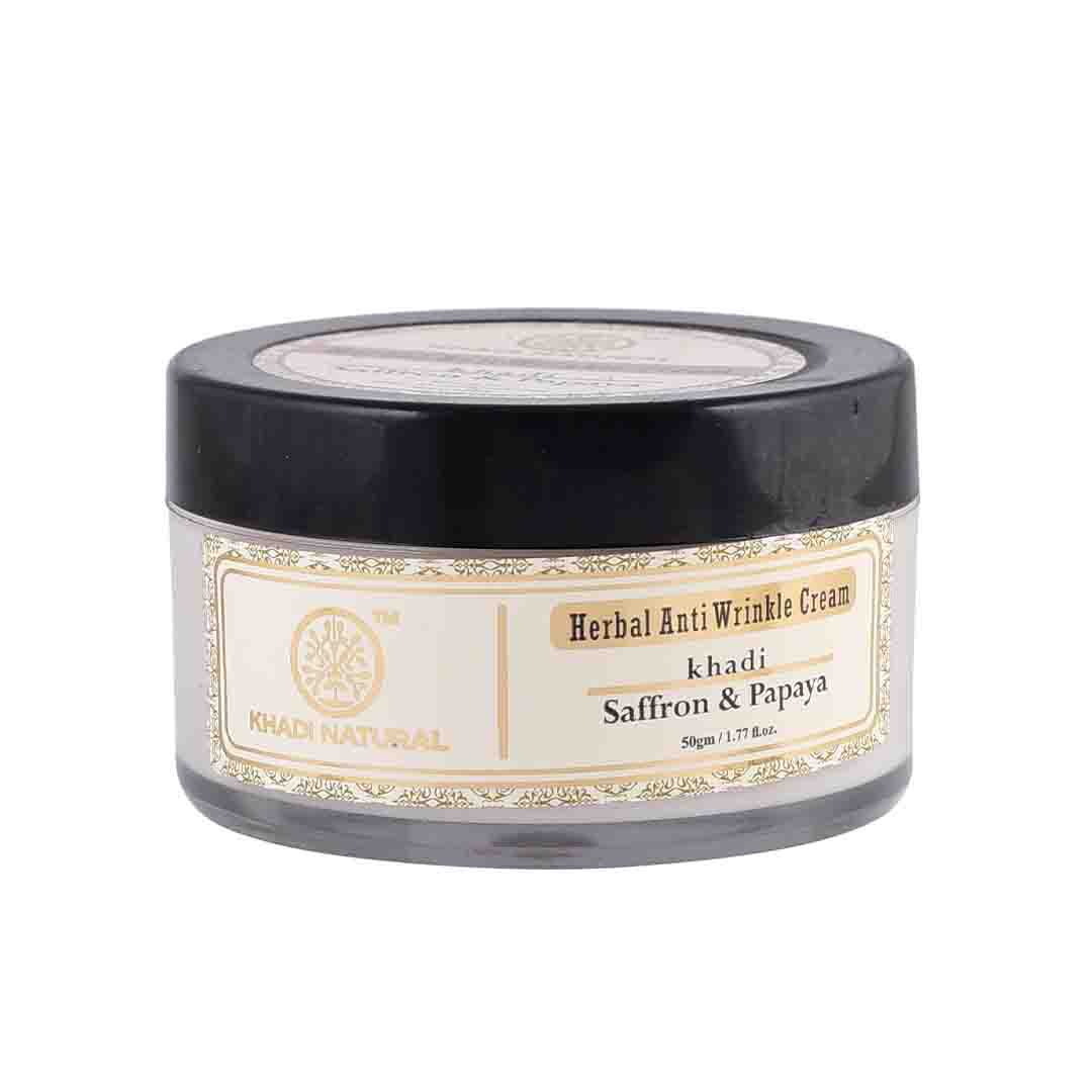 Khadi Natural Herbal Anti Wrinkle Cream with Saffron and Papaya -1
