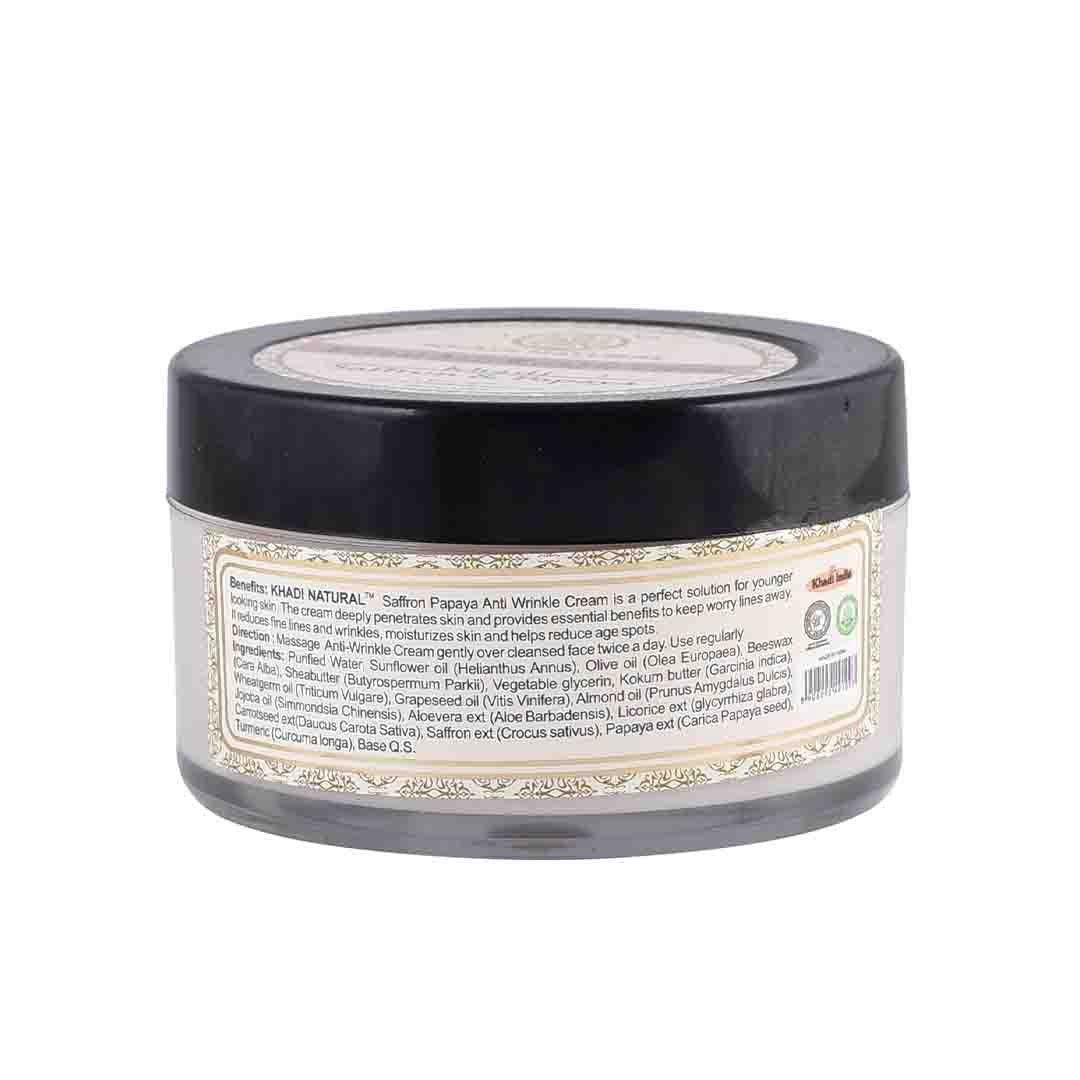 Khadi Natural Herbal Anti Wrinkle Cream with Saffron and Papaya -2