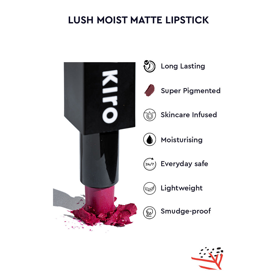 Vanity Wagon | Buy Kiro Lush Moist Matte Lipstick, Warm Nutmeg