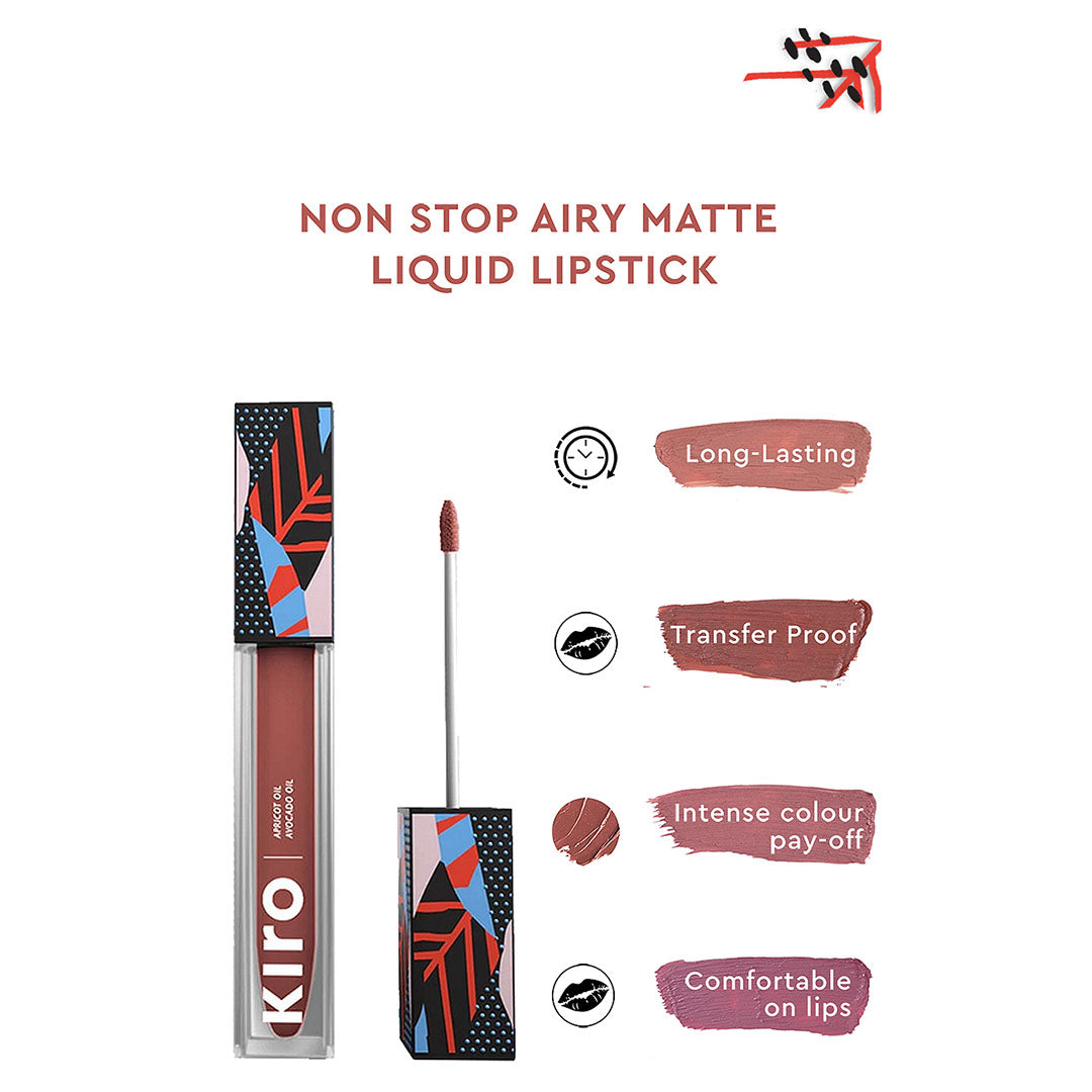 Vanity Wagon | Buy Kiro Non-Stop Airy Matte Liquid Lipstick, Nutmeg Nude