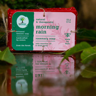 Vanity Wagon | Buy Last Forest Artisanal Beeswax Morning Rain Rosemary Soap