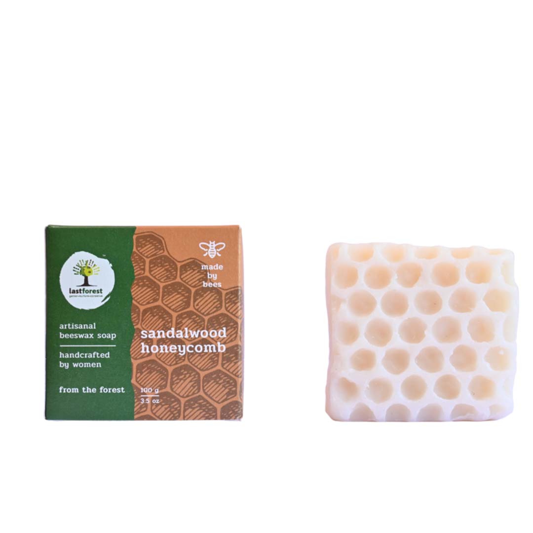 Vanity Wagon | Buy Last Forest Artisanal Handmade Beeswax Honeycomb Soap with Sandalwood