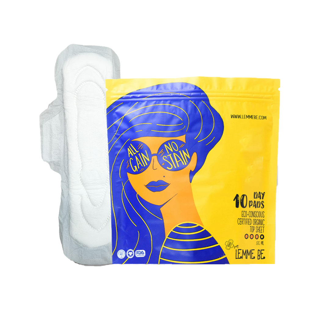 Vanity Wagon | Buy Lemme Be 100% Organic Cotton Heavy Flow Day Sanitary Pads