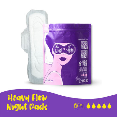 Vanity Wagon | Buy Lemme Be Cotton Heavy Flow Sanitary Night Pads