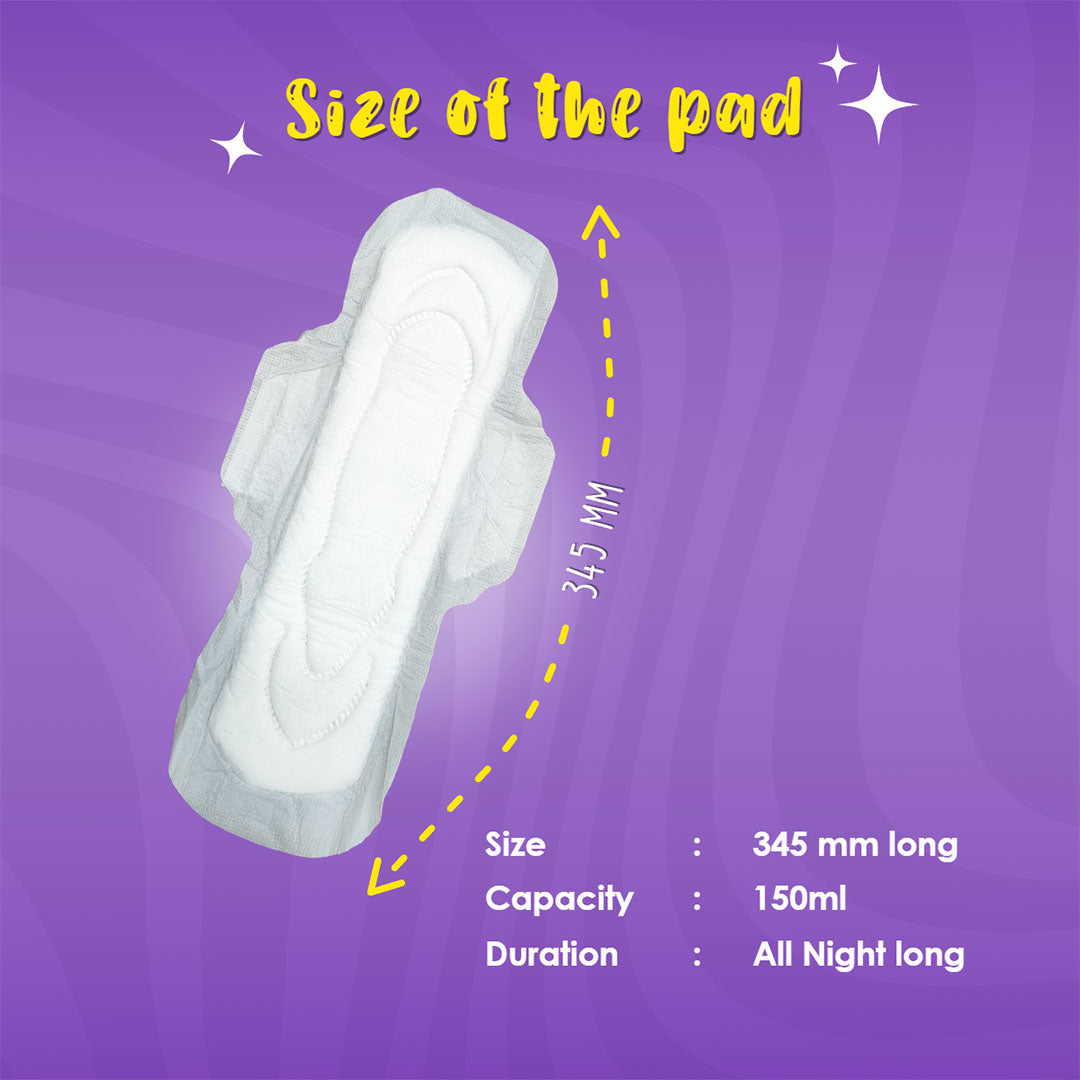 Vanity Wagon | Buy Lemme Be Cotton Heavy Flow Sanitary Night Pads