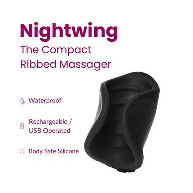 Vanity Wagon | Buy Lemme Be Nightwing, The Compact Ribbed Massager
