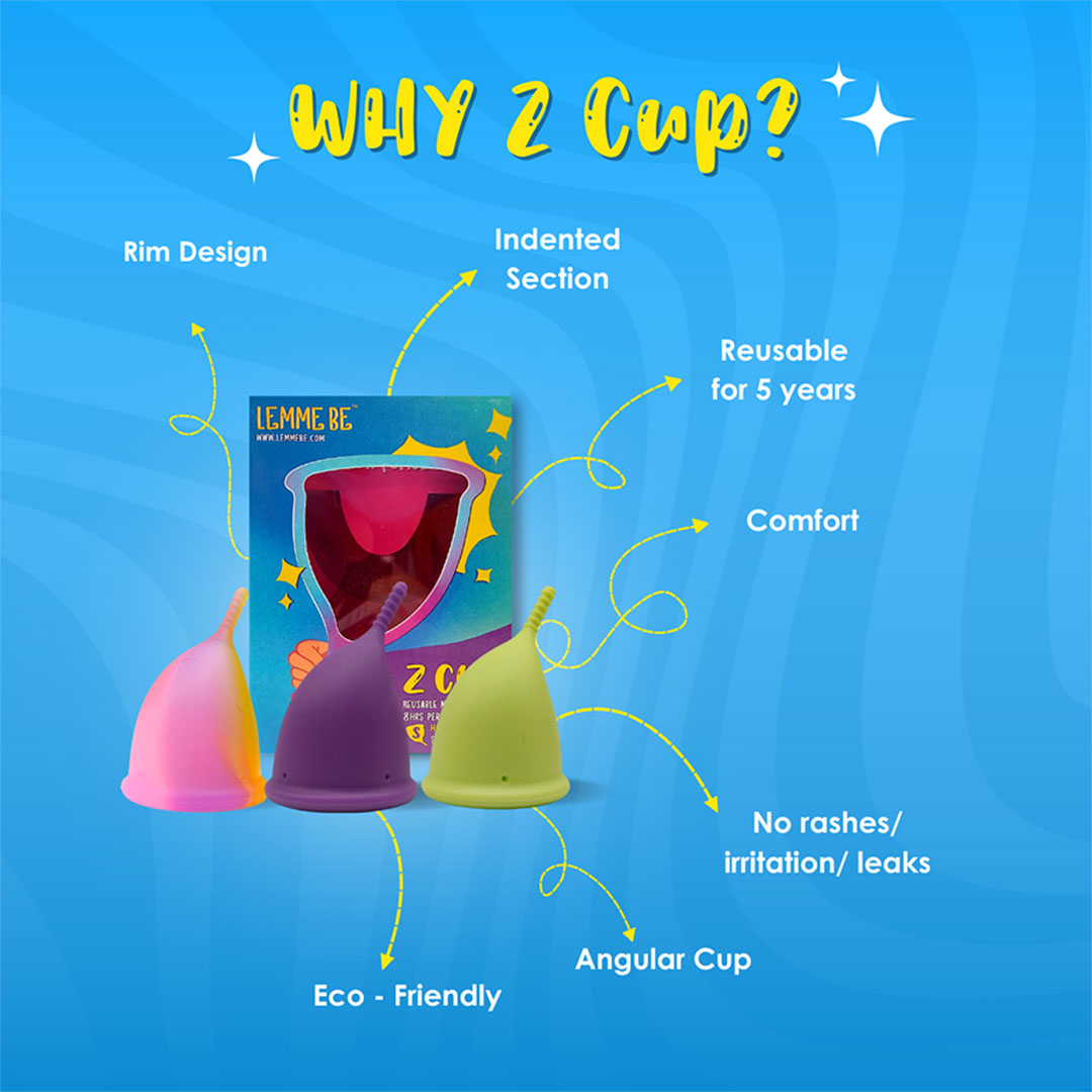 Vanity Wagon | Buy Lemme Be Z Cup Reusable Menstrual Cup, Lemon Yellow