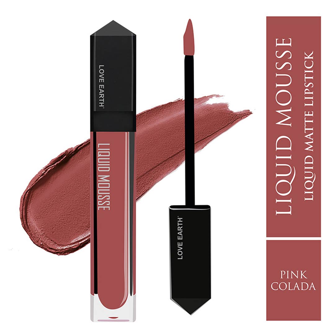 Vanity Wagon | Buy Love Earth Liquid Mousse Lipstick, Pink Colada