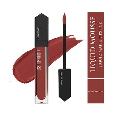 Vanity Wagon | Buy Love Earth Liquid Mousse Matte Finish Lipstick, Cosmopolitan