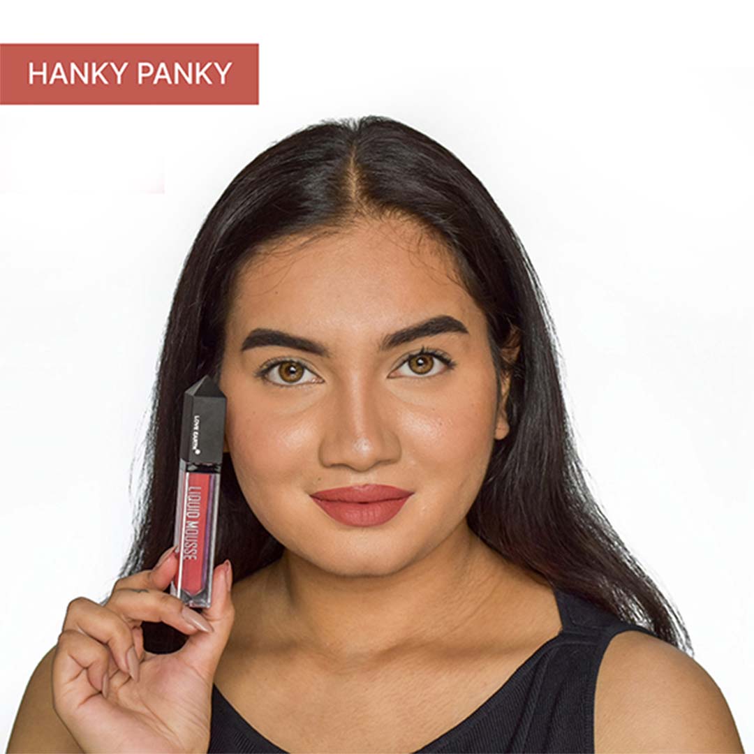 Vanity Wagon | Buy Love Earth Liquid Mousse Matte Finish Lipstick, Hanky Panky
