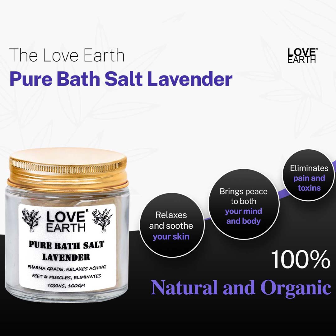 Love Earth Pure Bath Salt with Lavender