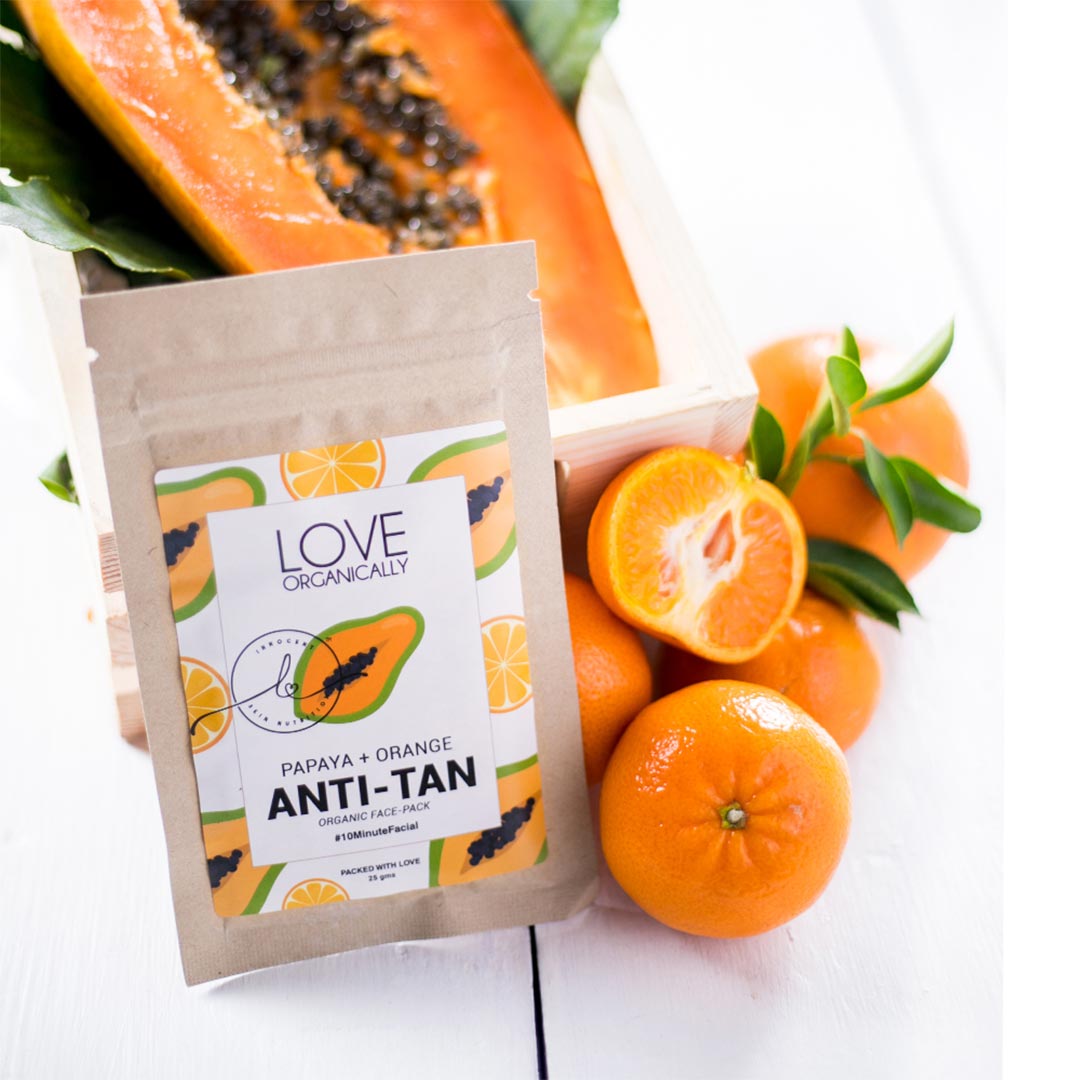 Vanity Wagon | Buy Love Organically Anti-Tan Organic Face Pack with Papaya & Orange