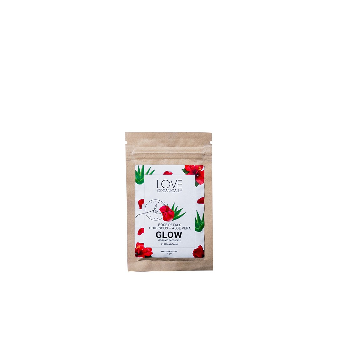 Vanity Wagon | Buy Love Organically Glow Organic Face Pack with Rose Petals, Hibiscus & Aloe Vera