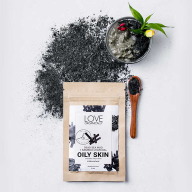 Vanity Wagon | Buy Love Organically Oily Skin Organic Face Pack with Dead Sea Mud & Bamboo Charcoal