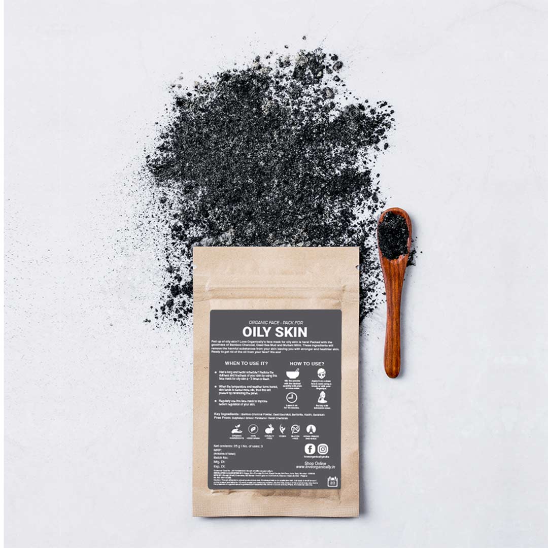 Vanity Wagon | Buy Love Organically Oily Skin Organic Face Pack with Dead Sea Mud & Bamboo Charcoal