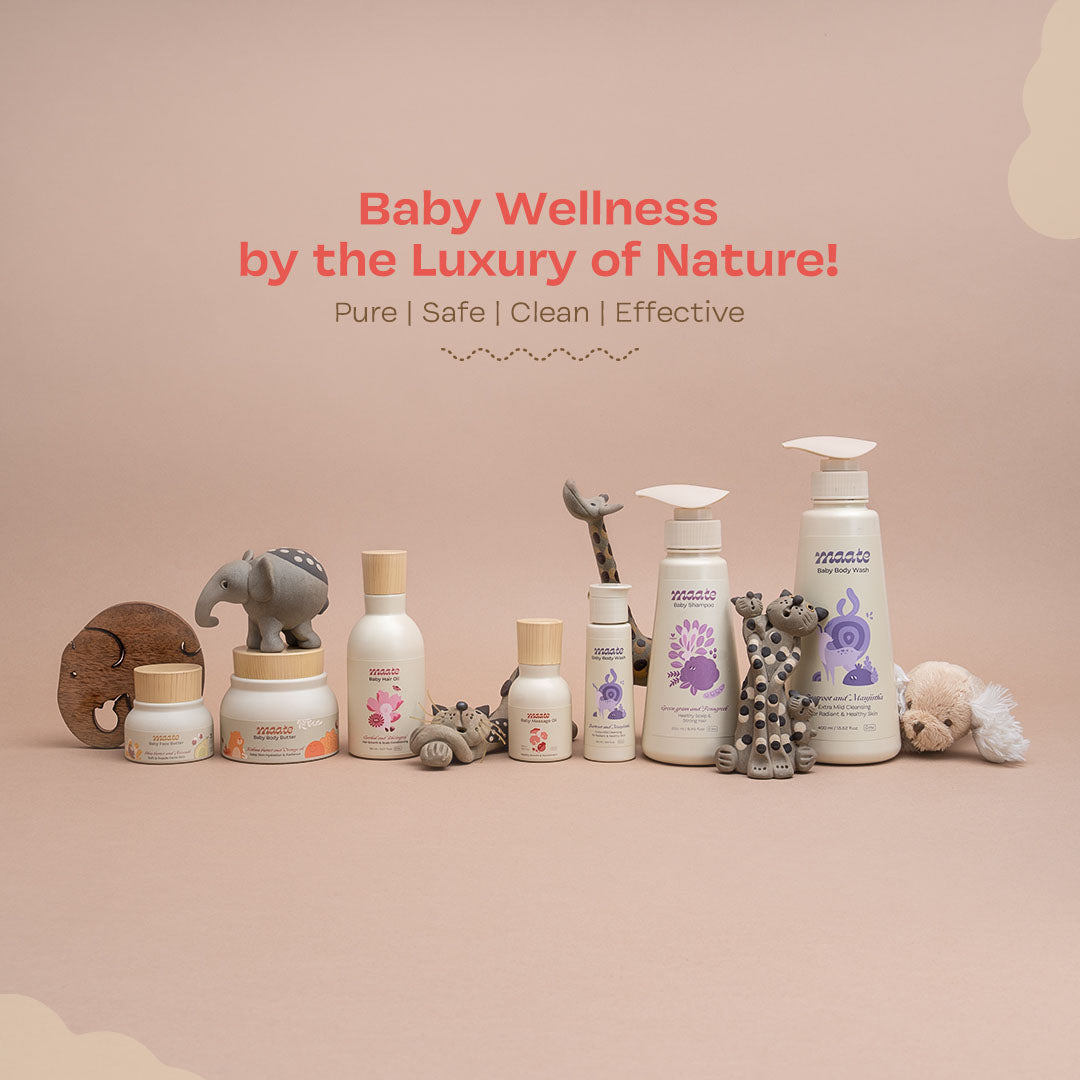 Vanity Wagon | Buy Maate Baby Massage Oil with Pomegranate & Noni