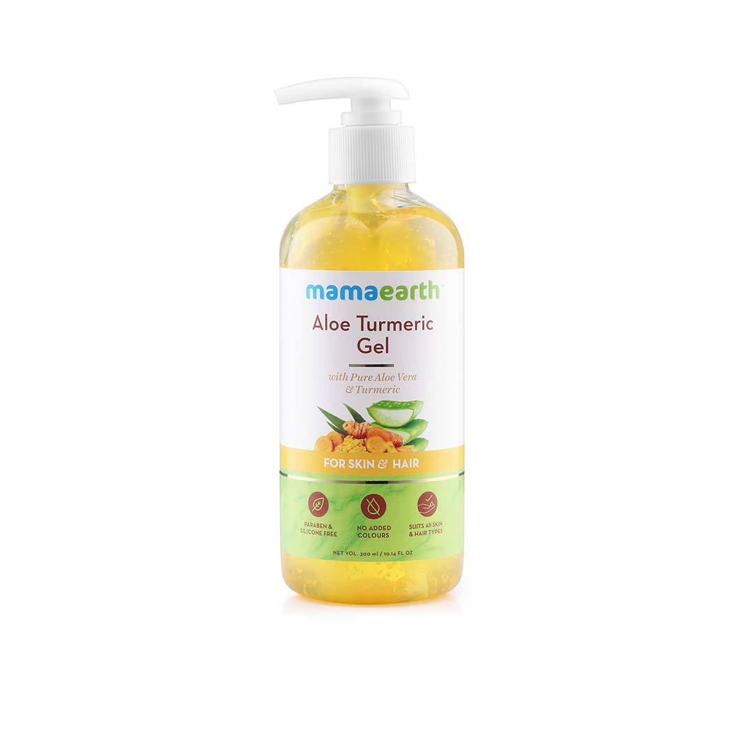 Mamaearth Aloe Turmeric Gel for Skin and Hair with Aloe Vera and Turmeric -1