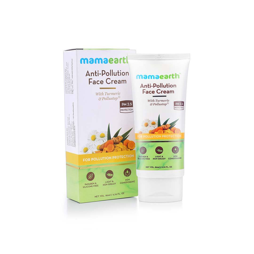 Mamaearth Anti-Pollution Face Cream with Turmeric and Pollustop, PM 2.5 -3