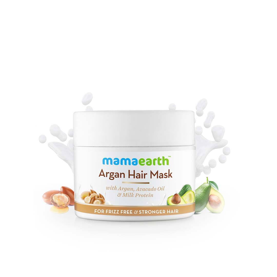 Mamaearth Argan Hair Mask with Argan, Avacado Oil and Milk Protein -2