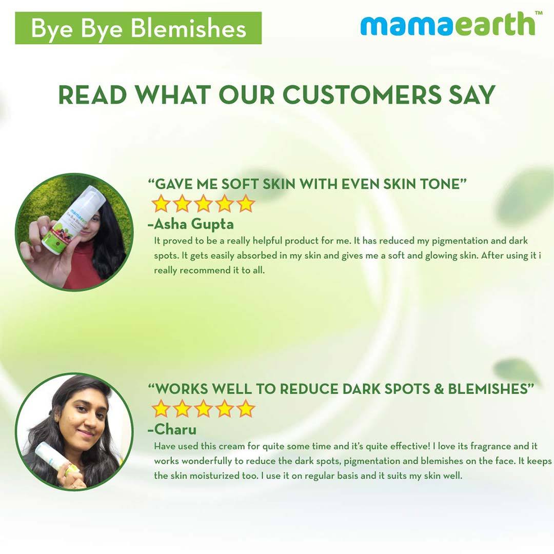 Mamaearth Bye Bye Blemishes Face Cream with Mulberry Extract and Vitamin C -7