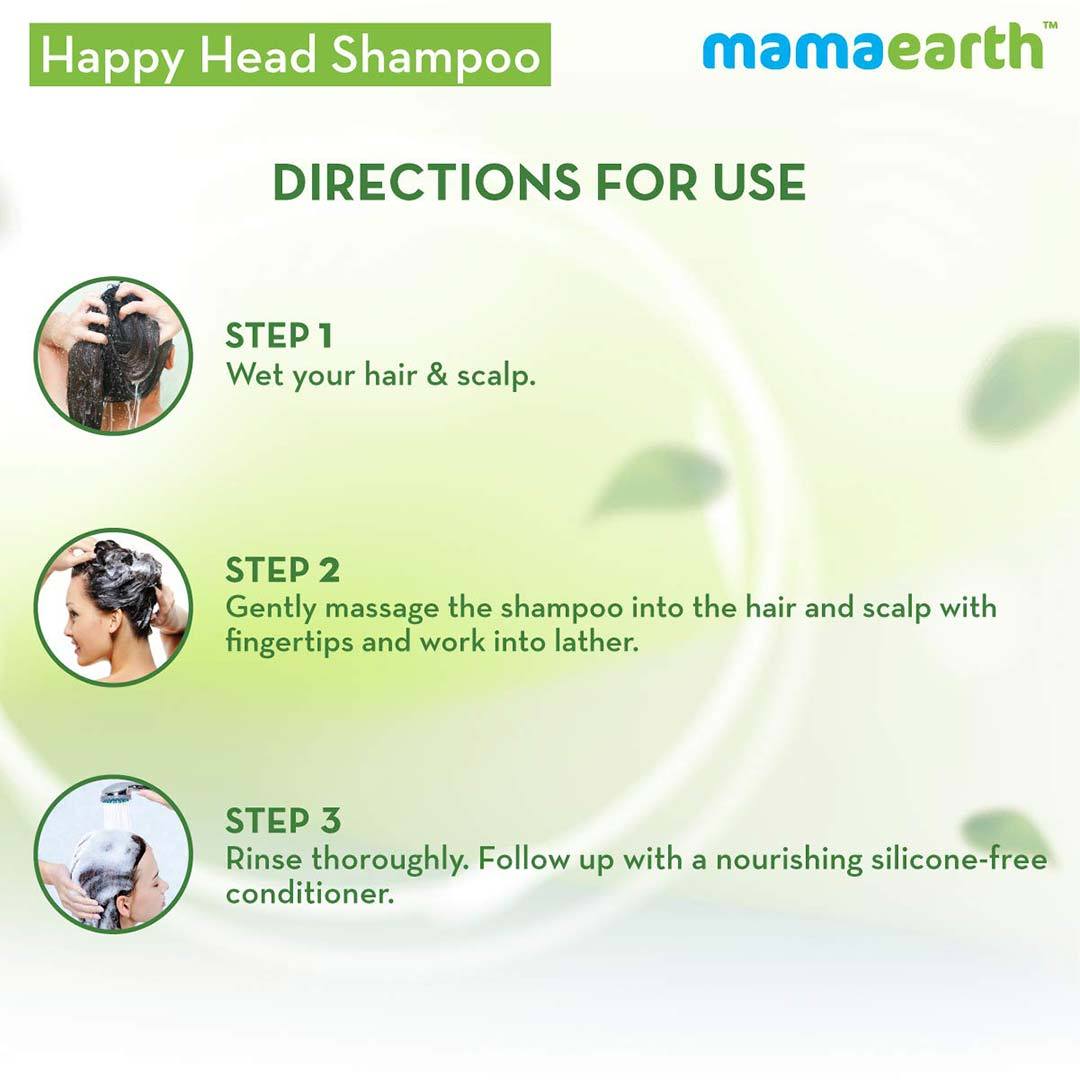 Mamaearth Happy Heads Shampoo for Healthy and Strong Hair with Biotin, Amla and Natural Protein -6