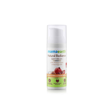 Mamaearth Natural Radiance Day Cream for Sun and Pollution Defence with Pomegranate and Moringa Oil -1