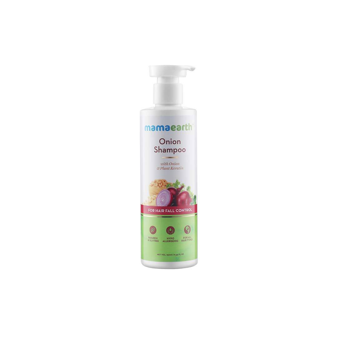 Mamaearth Onion Shampoo for Hair Fall Control with Onion and Plant Keratin -1