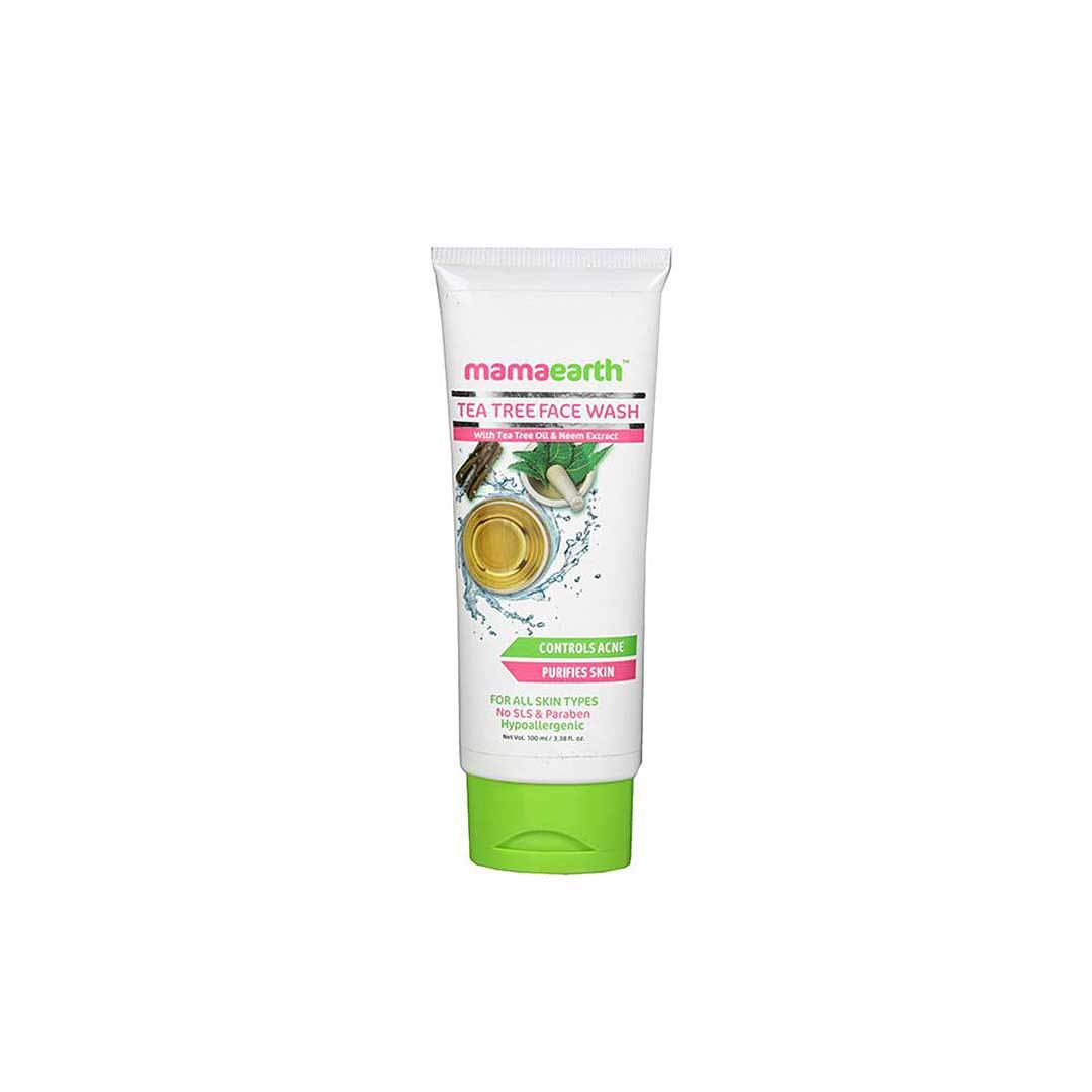 Mamaearth Tea Tree Face Wash for Acne and Pimples with Tea Tree Oil and Neem Etract