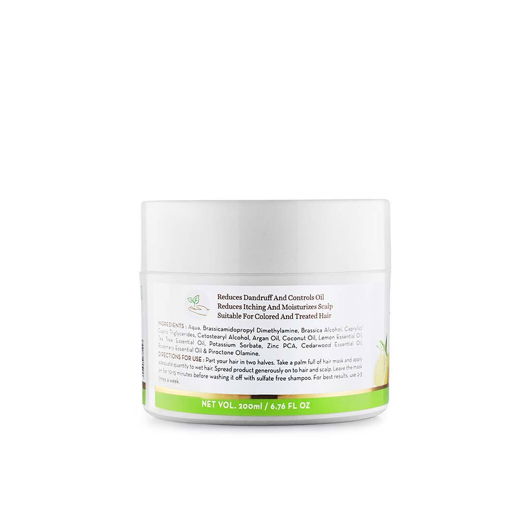 Mamaearth Tea Tree Hair Mask for Dandruff and Itchy Scalp with Tea Tree, Argan and Lemon Oil -4