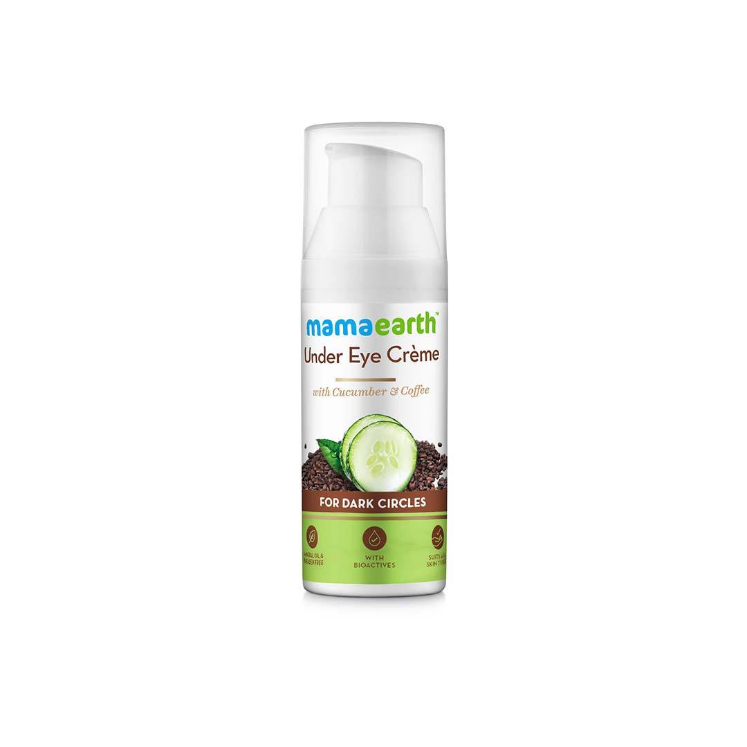 Mamaearth Under Eye Crème for Dark Circles with Cucumber and Coffee -1