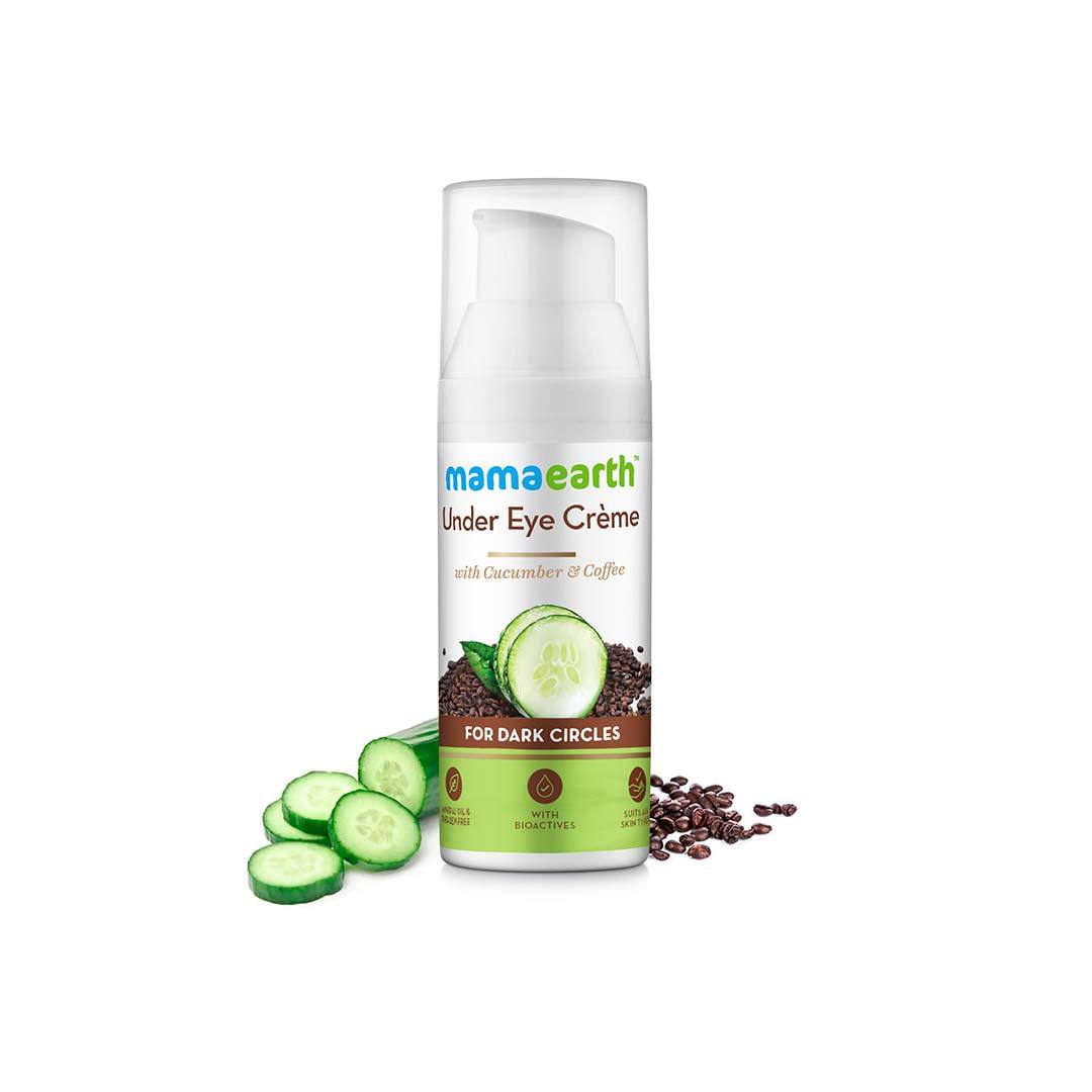 Mamaearth Under Eye Crème for Dark Circles with Cucumber and Coffee -2