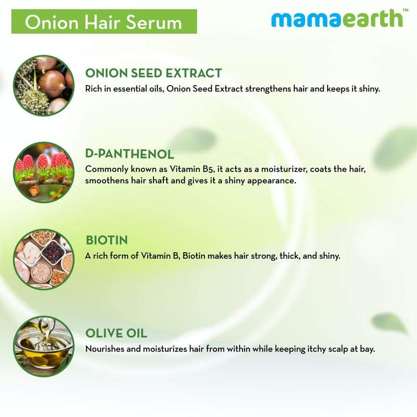 Mamaearth Onion Hair Serum with Onion and Biotin
