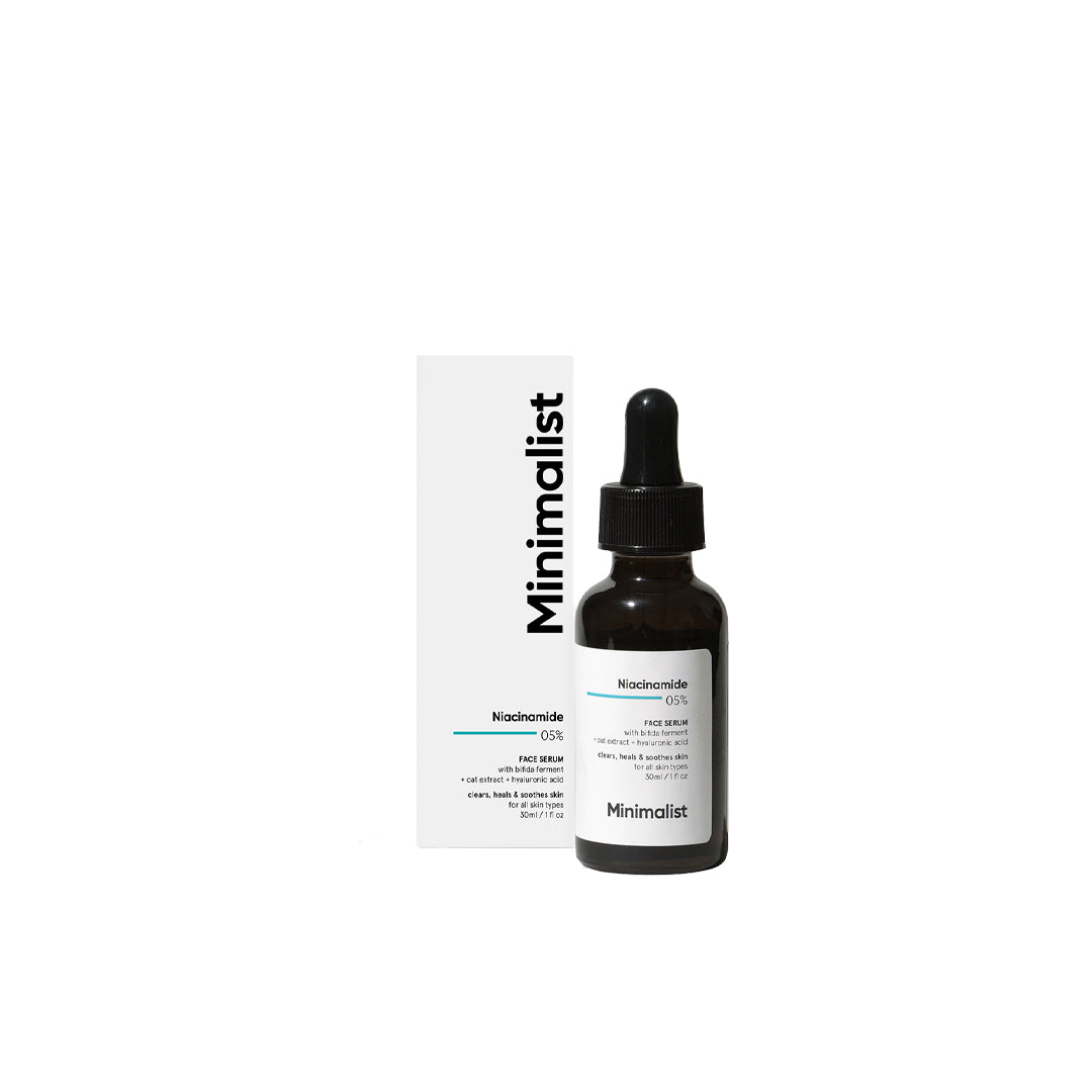 Vanity Wagon | Buy Minimalist 5% Niacinamide Face Serum with Oat Extract & Hyaluronic Acid