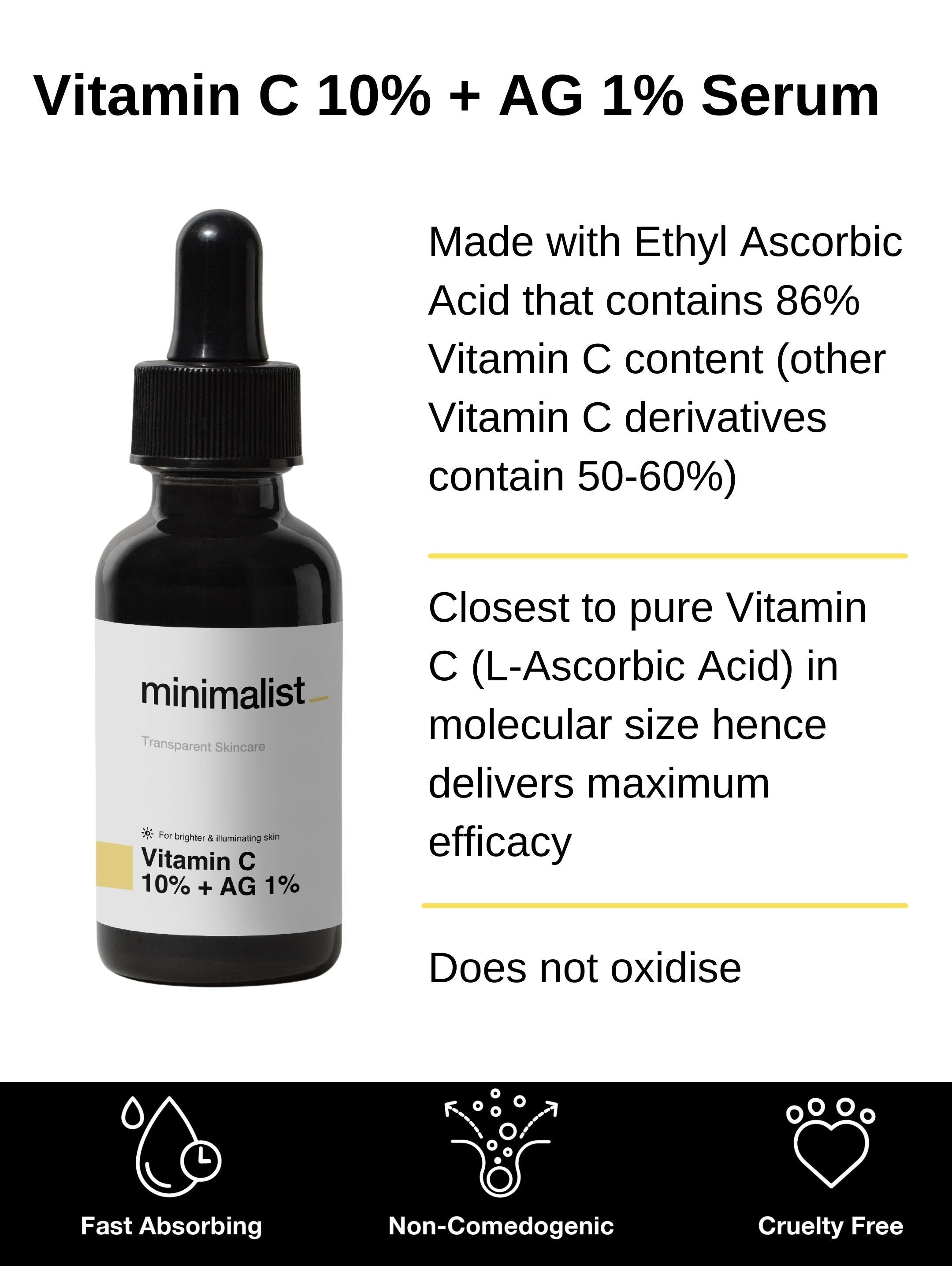 Minimalist Daily Multi Vitamin (A, B3 & C) Dose For Healthy & Glowing Skin