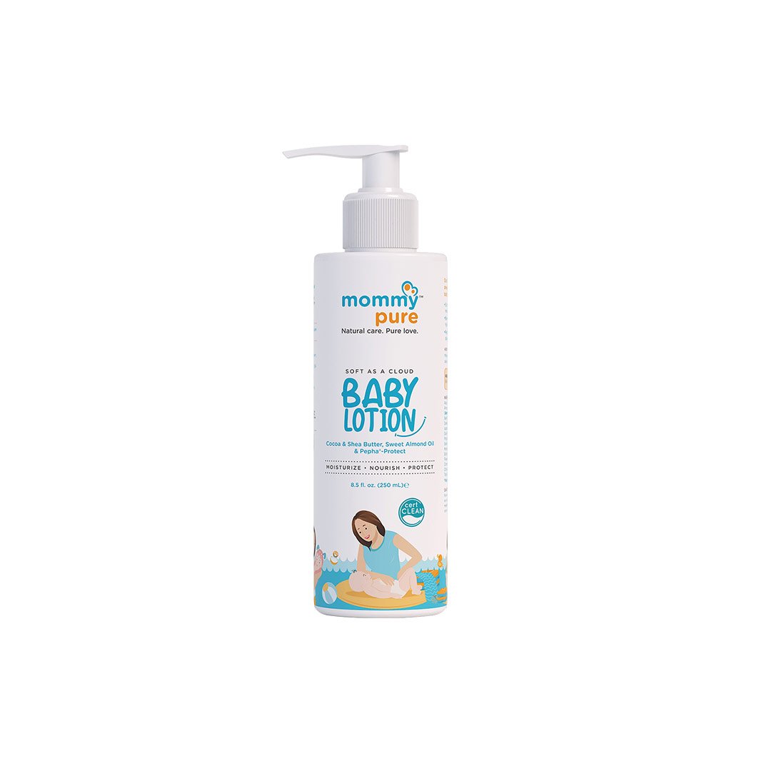 Vanity Wagon | Buy Mommypure Baby Lotion with Cocoa Butter, Shea Butter & Sweet Almond Oil