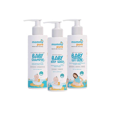 Vanity Wagon | Buy Mommypure Combo Of Baby Body Wash, Baby Shampoo & Baby Lotion