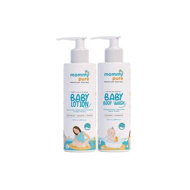 Vanity Wagon | Buy Mommypure Combo Of Tear-Free Baby Body Wash & Baby Lotion