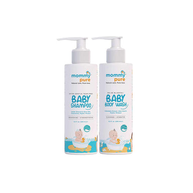 Vanity Wagon | Buy Mommypure Combo Of Tear-Free Baby Body Wash & Shampoo