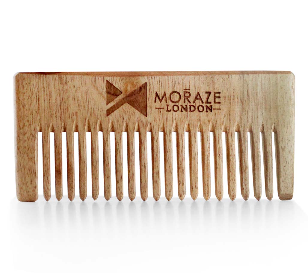 Vanity Wagon | Buy Moraze Wooden Neem Comb for Hair Growth, Hairfall, Dandruff & Frizz Control