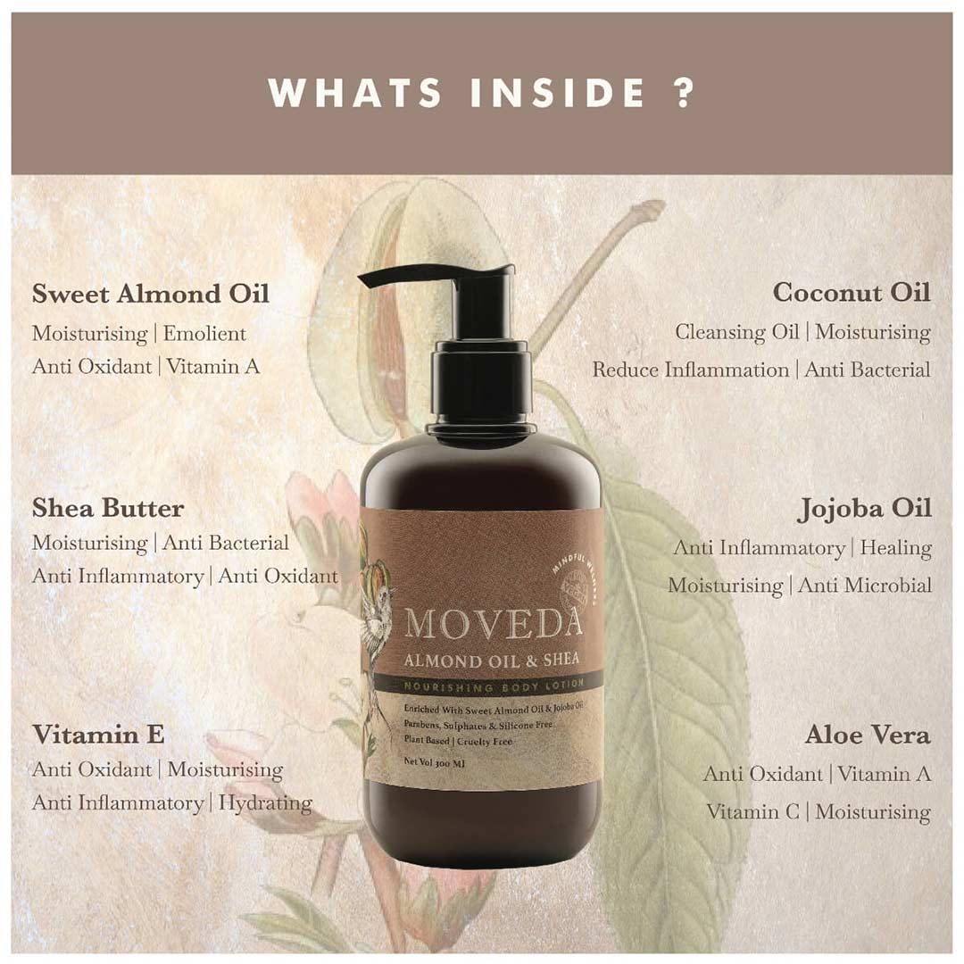 Vanity Wagon | Buy Moveda Almond Oil & Shea Nourishing Body Lotion with Jojoba Oil