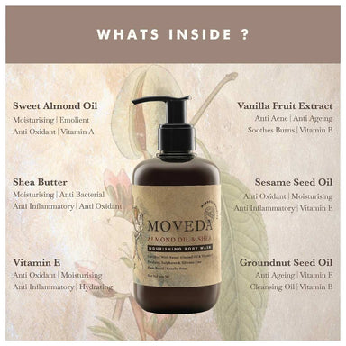Vanity Wagon | Buy Moveda Almond Oil & Shea Nourishing Body Wash with Vitamin E
