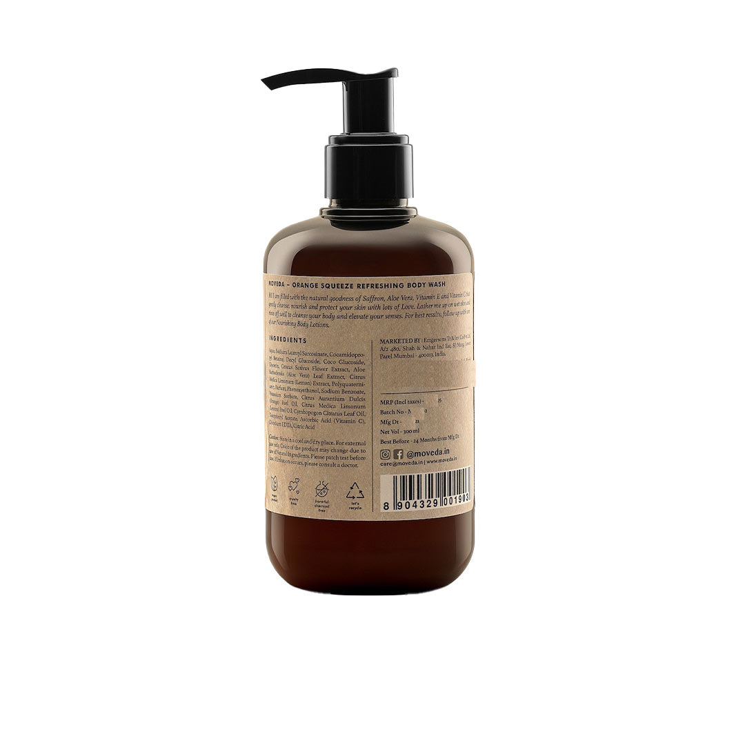 Vanity Wagon | Buy Moveda Orange Squeeze Refreshing Body Wash with Vitamin E