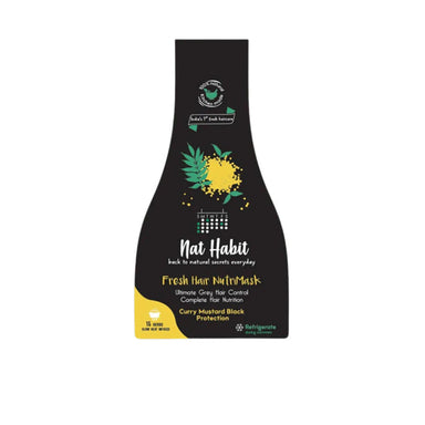 Vanity Wagon | Buy Nat Habit Curry Mustard Black Protection Fresh Hair NutriMask