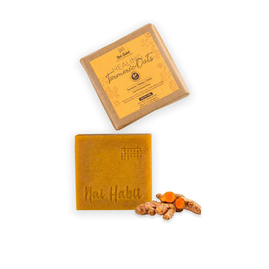 Vanity Wagon | Buy Nat Habit Healing Turmeric Oats Cold Processed Soap with Honey & Cedarwood