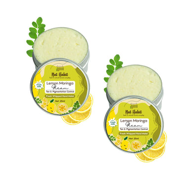 Vanity Wagon | Buy Nat Habit Lemon Moringa Gleam Fresh Whipped Hand Malai, Pack Of 2